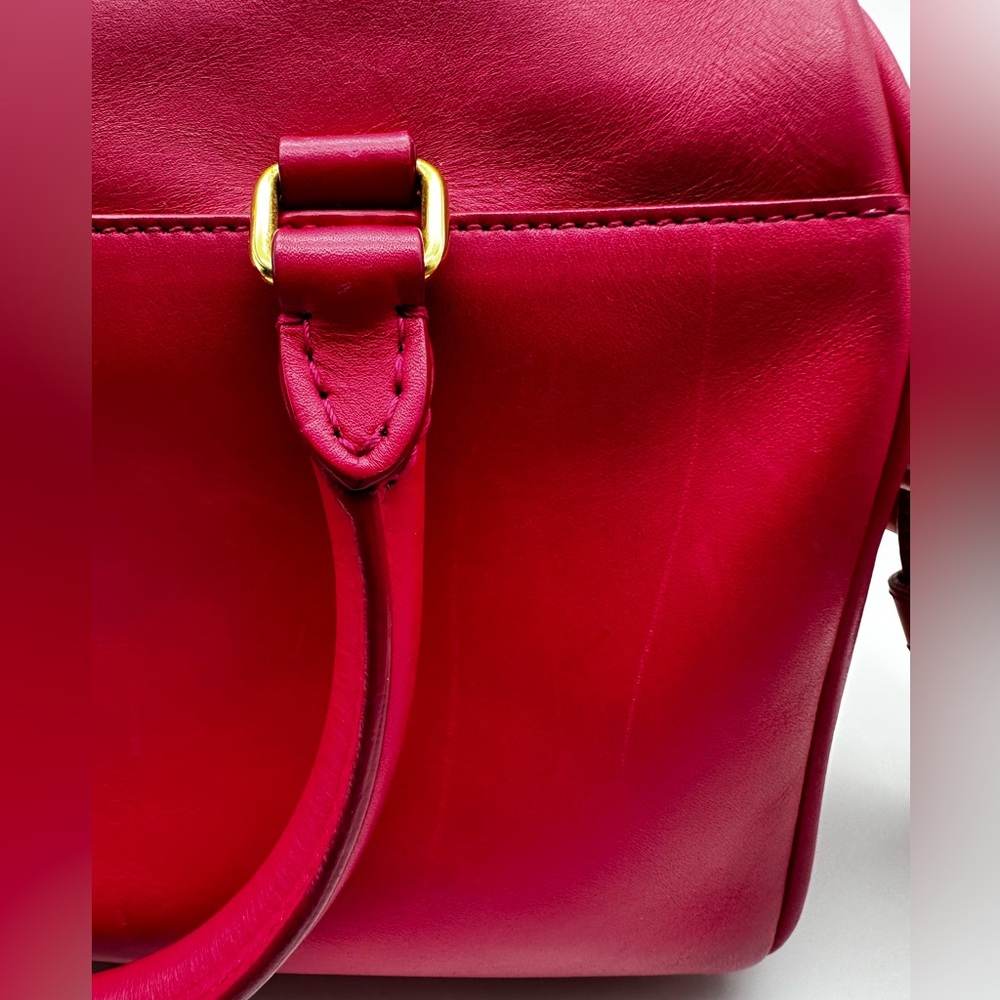 Authentic SAINT LAURENT Classics Baby Duffle Satchel Crossbody Bag Pink w/ COA - Picture 12 of 16
